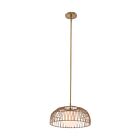Savoy House Meridian M7043NB 1-Lumières 60W Laiton naturel Plafonnier semi encastré ou Suspendus sur tige Convertible