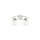 Luminaire de vanité Savoy House Meridian M80031BN  2 Lumières 120W Nickel brossé