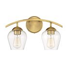 Luminaire de vanité Savoy House Meridian M80031NB  2 Lumières 120W Laiton naturel
