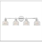 Luminaire de vanité Savoy House Meridian M80036CH  4 Lumières 240W Noir mat