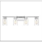 Luminaire de vanité Savoy House Meridian M80039CH  4 Lumières 240W Noir mat