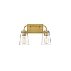 Luminaire de vanité Savoy House Meridian M80043NB  2 Lumières 120W Laiton naturel
