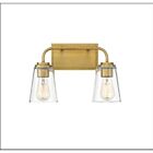 Luminaire de vanité Savoy House Meridian M80043NB  2 Lumières 120W Laiton naturel