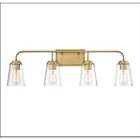 Luminaire de vanité Savoy House Meridian M80045NB  4 Lumières 240W Laiton naturel