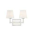 Luminaire de vanité Savoy House Meridian M80052PN  2 Lumières 120W Nickel poli
