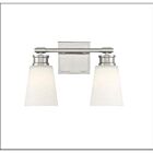 Luminaire de vanité Savoy House Meridian M80054BN  2 Lumières 120W Nickel brossé