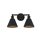 Luminaire de vanité Savoy House Meridian M80063MBK  2 Lumières 120W Noir mat