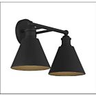 Luminaire de vanité Savoy House Meridian M80063MBK 2 Lumières 120W Noir mat