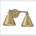 Luminaire de vanité Savoy House Meridian M80063NB 2 Lumières 120W Laiton naturel
