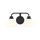 Savoy House M80080MBK 2-Lumières 120W Noir mat Lumière Vanité