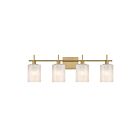 Savoy House M80085NB 4-Lumières 240W Laiton naturel Lumière Vanité