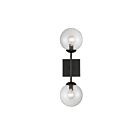 Applique Murale Savoy House Meridian  M90001-Bk 2 Lumières Noir