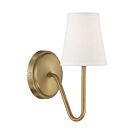 Applique Murale Savoy House Meridian  M90054Nb 1 Lumière Laiton Naturel