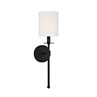 Applique Murale Savoy House Meridian M90057Mbk 1 Lumière Noir Mat