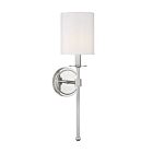 Applique Murale Savoy House Meridian M90057Pn 1 Lumière Nickel Poli