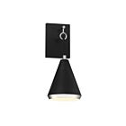 Applique Murale Savoy House Meridian  M90066Mbkpn 1 Lumière Noir Mat Avec Nickel Poli