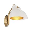 Applique Murale Savoy House Meridian  M90075Whnb 2 Lumières Blanc Avec Laiton Naturel