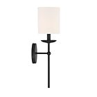 Applique Murale Savoy House Meridian M90079Mbk 1 Lumière Noir Mat