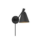 Savoy House M90108MBK 1-Lumière 60W Noir mat Applique murale