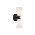 Savoy House M90109MBK 2-Lumières 120W Noir mat Applique murale