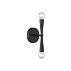 Savoy House M90110MBK 2-Lumières 120W Noir mat Applique murale
