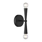 Savoy House M90110MBK 2-Lumières 120W Noir mat Applique murale