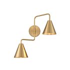 Savoy House M90111NB 2-Lumières 120W Laiton naturel Applique murale