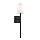 Savoy House M90114MBK 1-Lumière 60W Noir mat Applique murale
