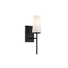 Savoy House M90115MBK 1-Lumière 60W Noir mat Applique murale