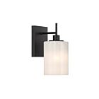 Savoy House M90116MBK 1-Lumière 60W Noir mat Applique murale