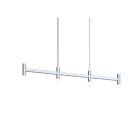 Suspendu linéaire Systema Staccato Sonneman 1784.16 72W 4 lumières aluminium satiné brillant