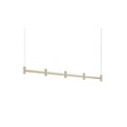 Suspendu linéaire Systema Staccato Sonneman 1785.14 105W 5 lumières laiton peint