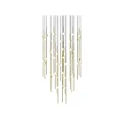 Sonneman 2014.38W-27 48-Lumières 96W Laiton satiné LED Lustre