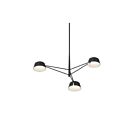 Sonneman 2033.25 3-Lumières 9W Noir satiné LED Lustre