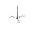 Sonneman 2033.25W 3-Lumières 9W Noir satiné LED Lustre