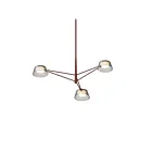 Sonneman 2033.73K 3-Lumières 9W Rouge oxyde LED Lustre
