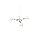 Sonneman 2033.73W 3-Lumières 9W Rouge oxyde LED Lustre