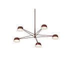 Sonneman 2035.73 5-Lumières 9W Rouge oxyde LED Lustre
