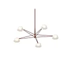 Sonneman 2035.73W 5-Lumières 9W Rouge oxyde LED Lustre