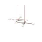 Sonneman 2036.73W 6-Lumières 9W Rouge oxyde LED Lustre