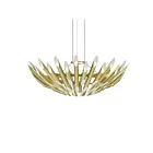 Sonneman 2046.38 60-Lumières 96W Laiton satiné LED Lustre