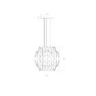 Sonneman 2047.01 72-Lumières 115W Chrome poli LED Lustre