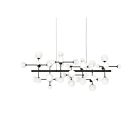 Barre lumineuse suspendue Nebula Sonneman 2066.25 3W 11 lumières satin noir
