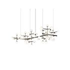 Suspendu en zig zag Nebula Sonneman 2067.13 3W 19 lumières nickel satiné