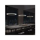 Suspendu LED à anneau Arctic Rings Sonneman 2075.25 22W 3 lumières satin noir
