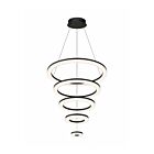 Suspendu LED à anneau Arctic Rings Sonneman 2078.16 60W 5 lumières aluminium satiné brillant