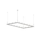 Suspendu sur poutre linéaire Intervals Sonneman 20QWR48C 82W 18 lumières satin blanc