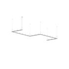 Suspendu sur poutre linéaire Intervals Sonneman 20QWZ46B 96W 21 lumières satin blanc