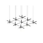 Sonneman 2105.25 1-Lumière 112W Noir satiné LED Lustre