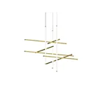 Sonneman 2106.14 1-Lumière 73W Finition laiton LED Lustre